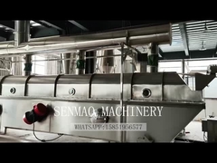 Vibrating fluidized bed particle production line